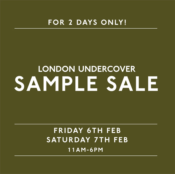 Sample Sale - This Friday & Saturday