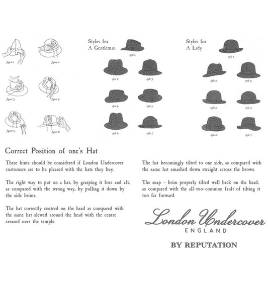 How to shape & wear our Foldaway Trilby's