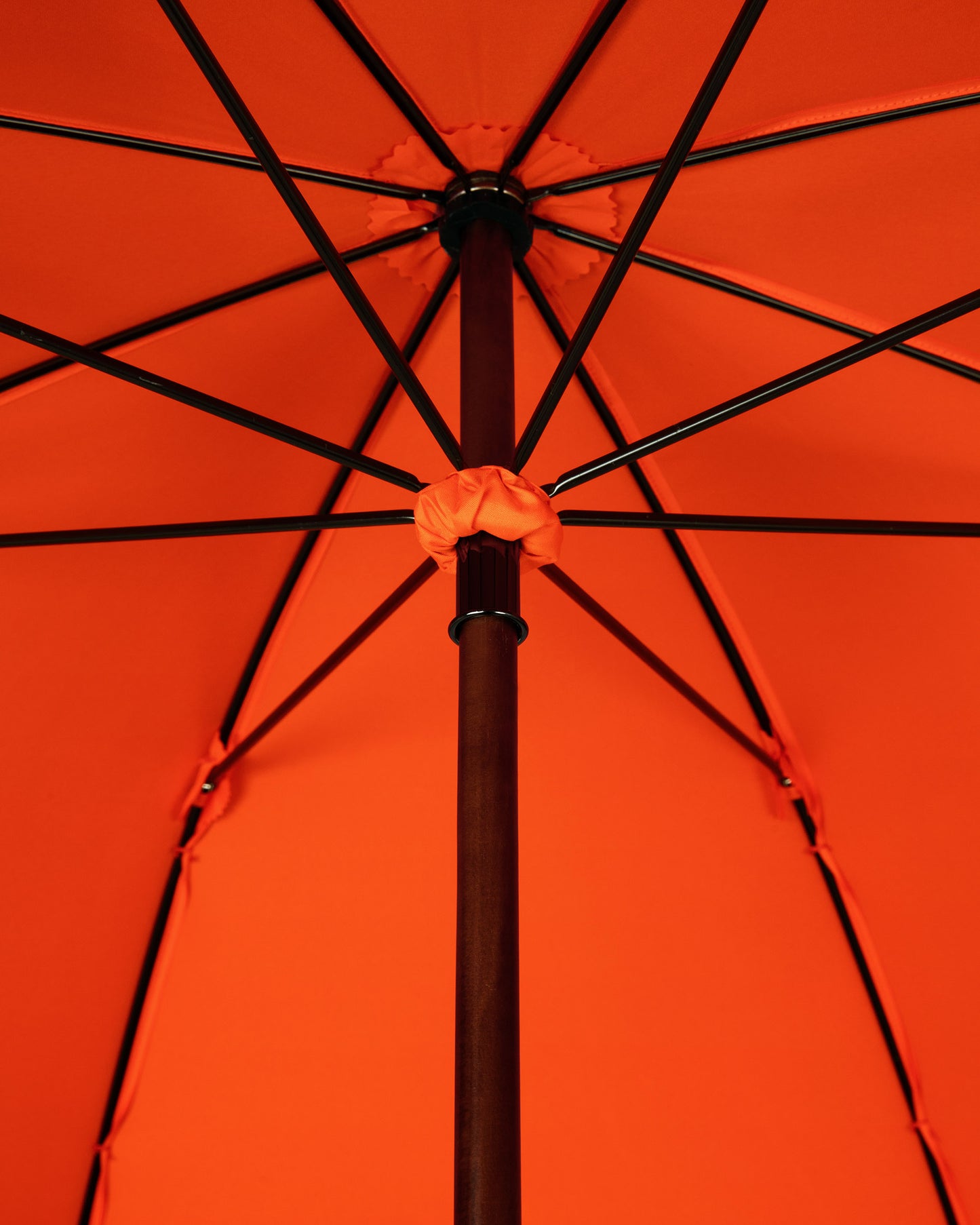 Navy Pinstripe Orange Classic Umbrella