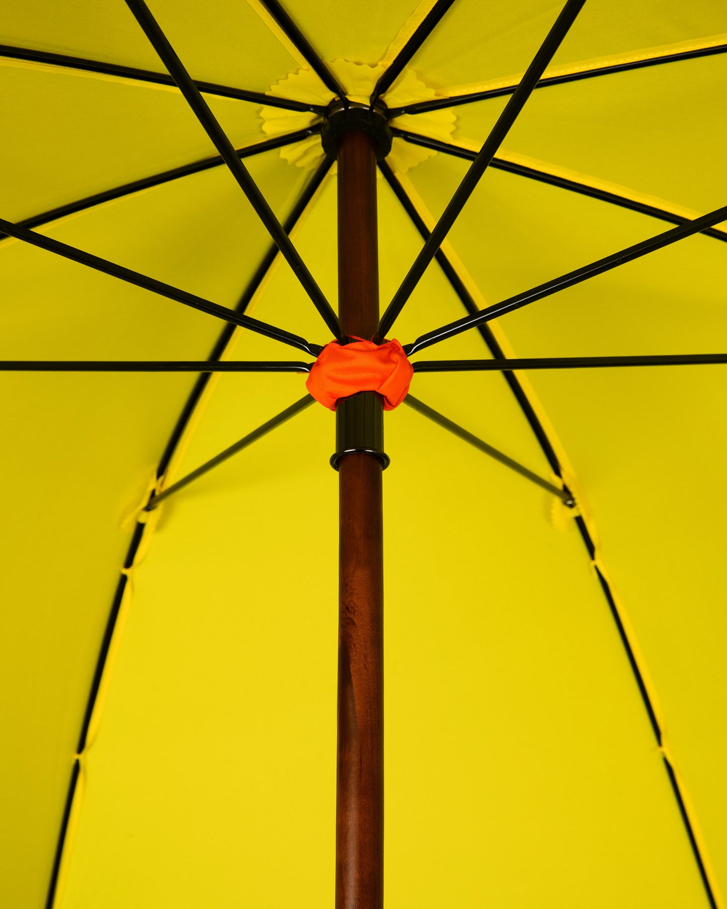 Navy Windowpane Yellow Classic Umbrella
