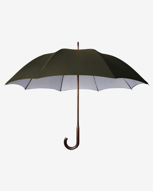 Olive Oxford Stripe Classic Umbrella