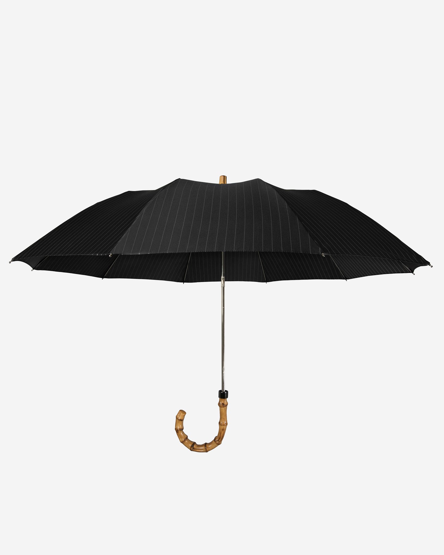 Pinstripe Whangee Telescopic Umbrella