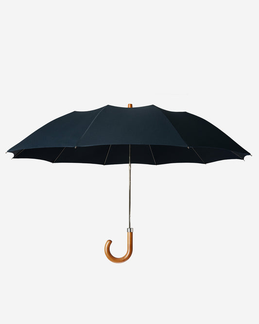 Navy Maple Telescopic Umbrella
