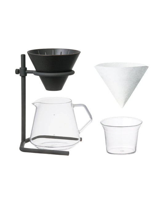 Kinto SCS-S04 Brewer Stand Set - Steel and Porcelain