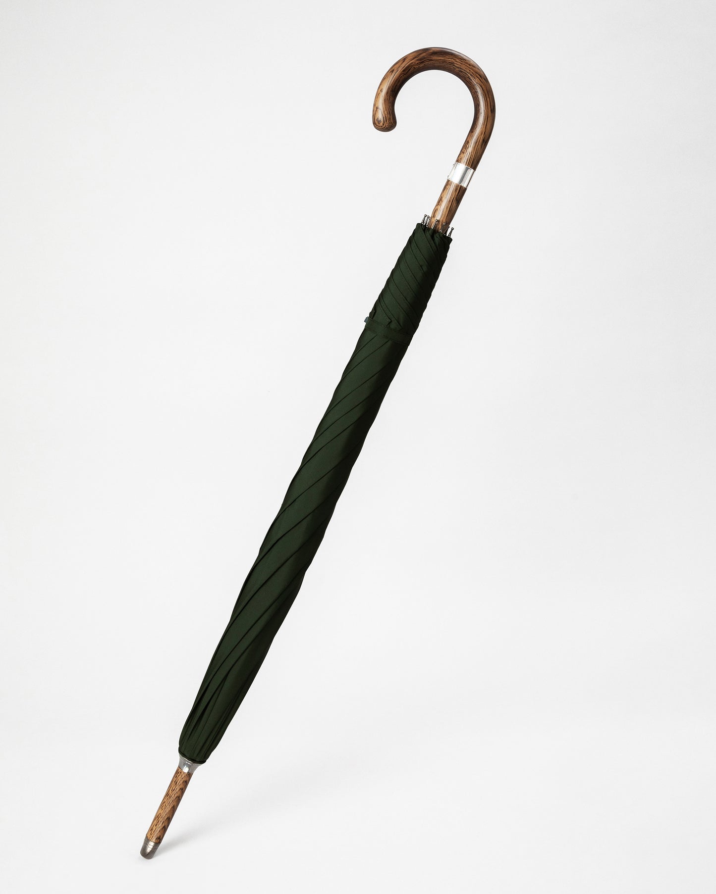 Olive Green Oak Solid Stick Umbrella