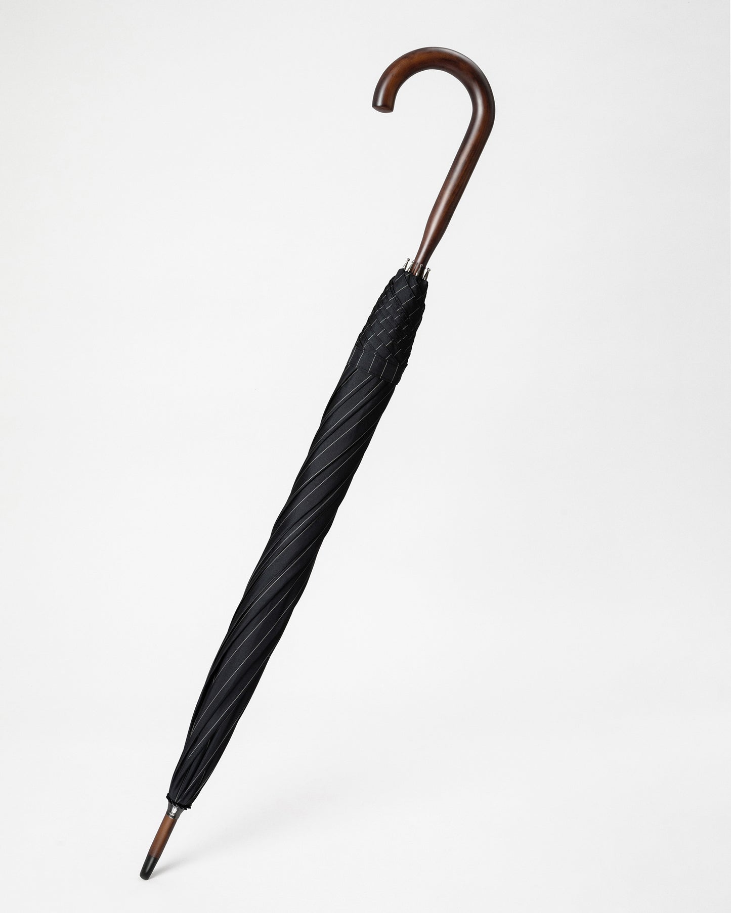 Navy Pinstripe Orange Classic Umbrella