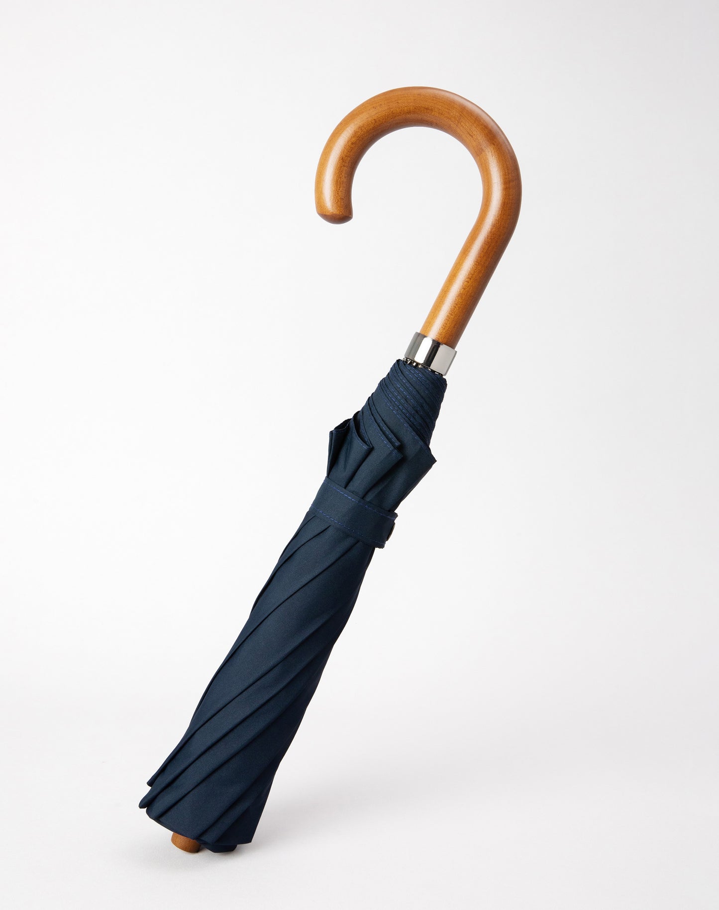 Navy Maple Telescopic Umbrella