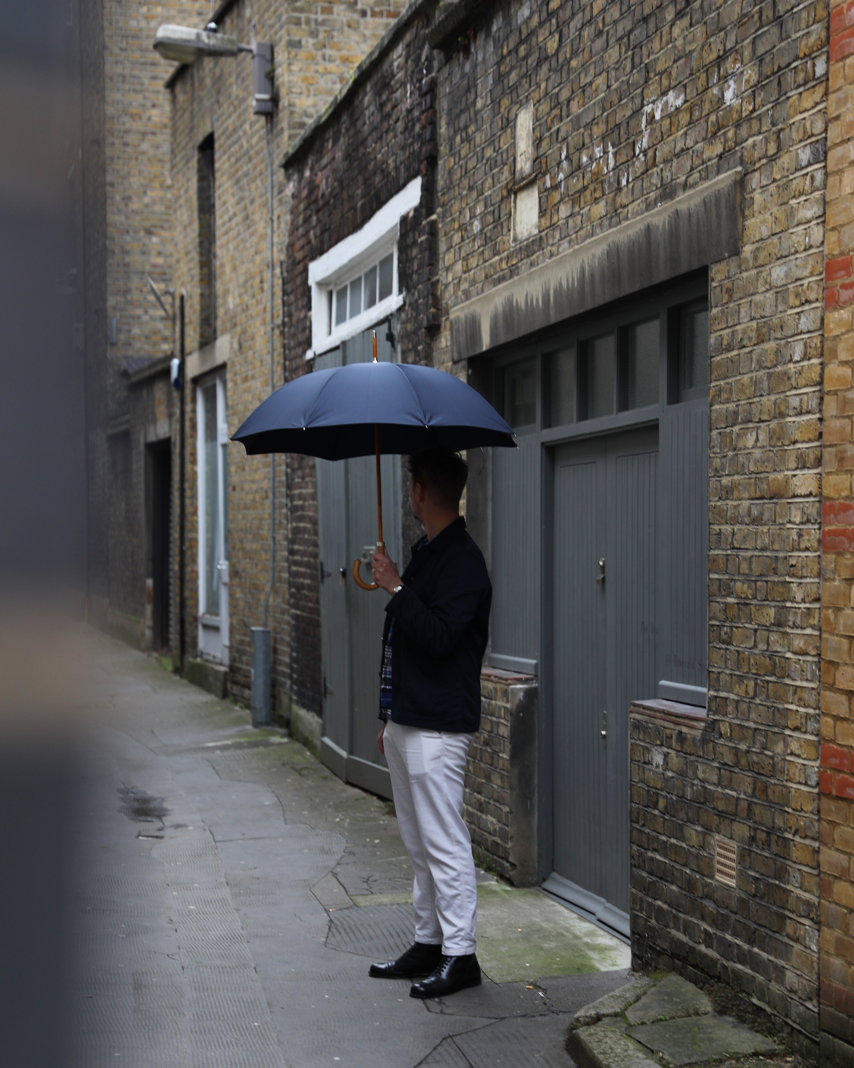 All Black City Gent Umbrella | London Undercover