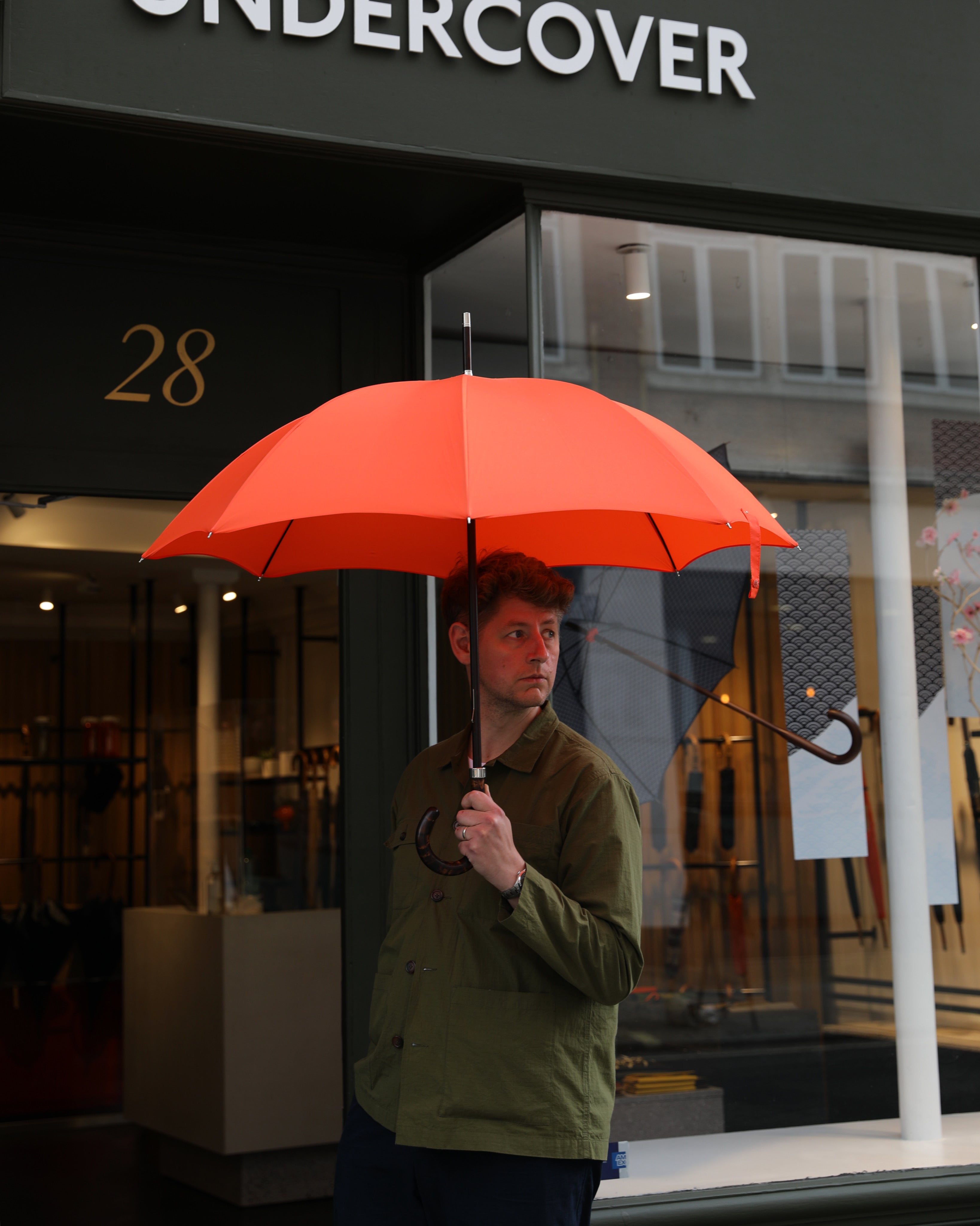 LONDON UNDERCOVER City Gent Umbrella 英国 London Undercover Orange E1 City Gent Umbrella