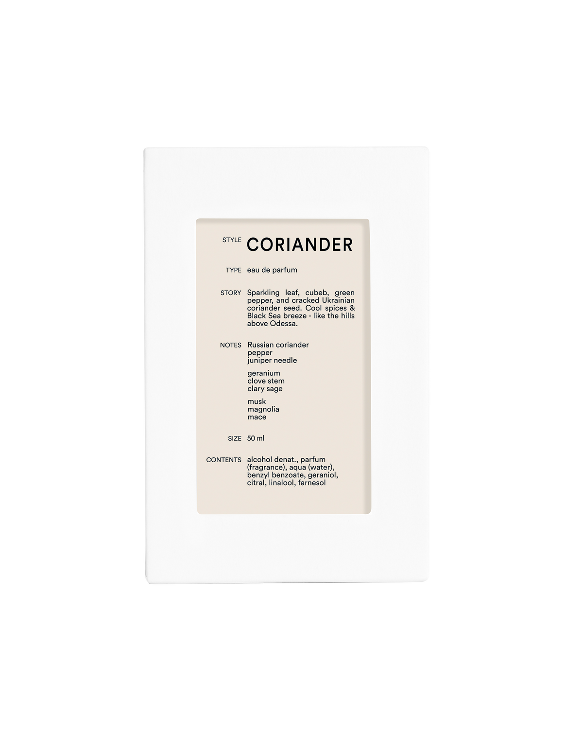 Coriander  - D.S. & Durga - Eau De Parfum 50ml