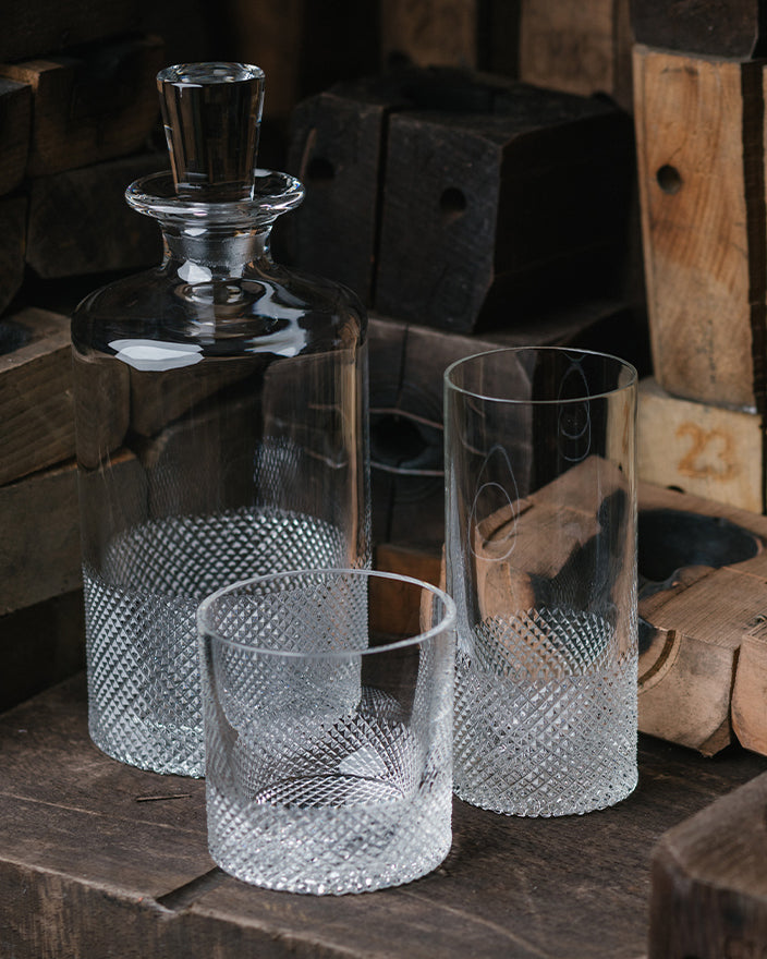 Richard Brendon Diamond Cut Crystal Decanter