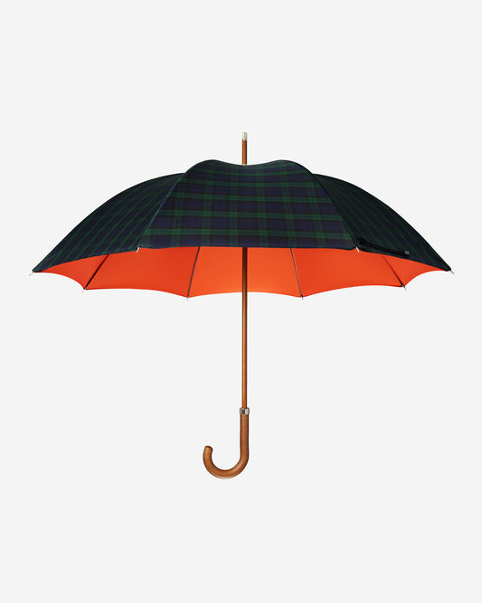 Black Watch Tartan and Orange Double CG Umbrella
