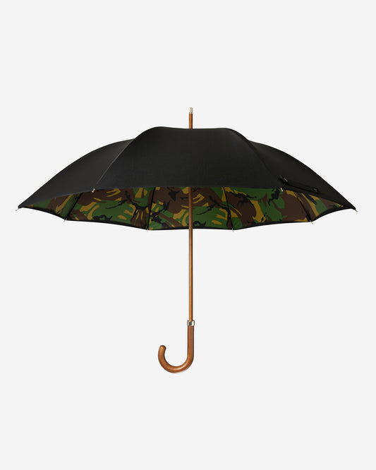 London Undercover Black and British Woodland Camouflage Double CG Umbrella