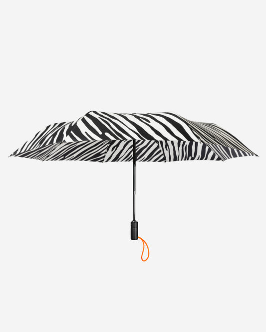 Zebra Print Auto-Compact Umbrella