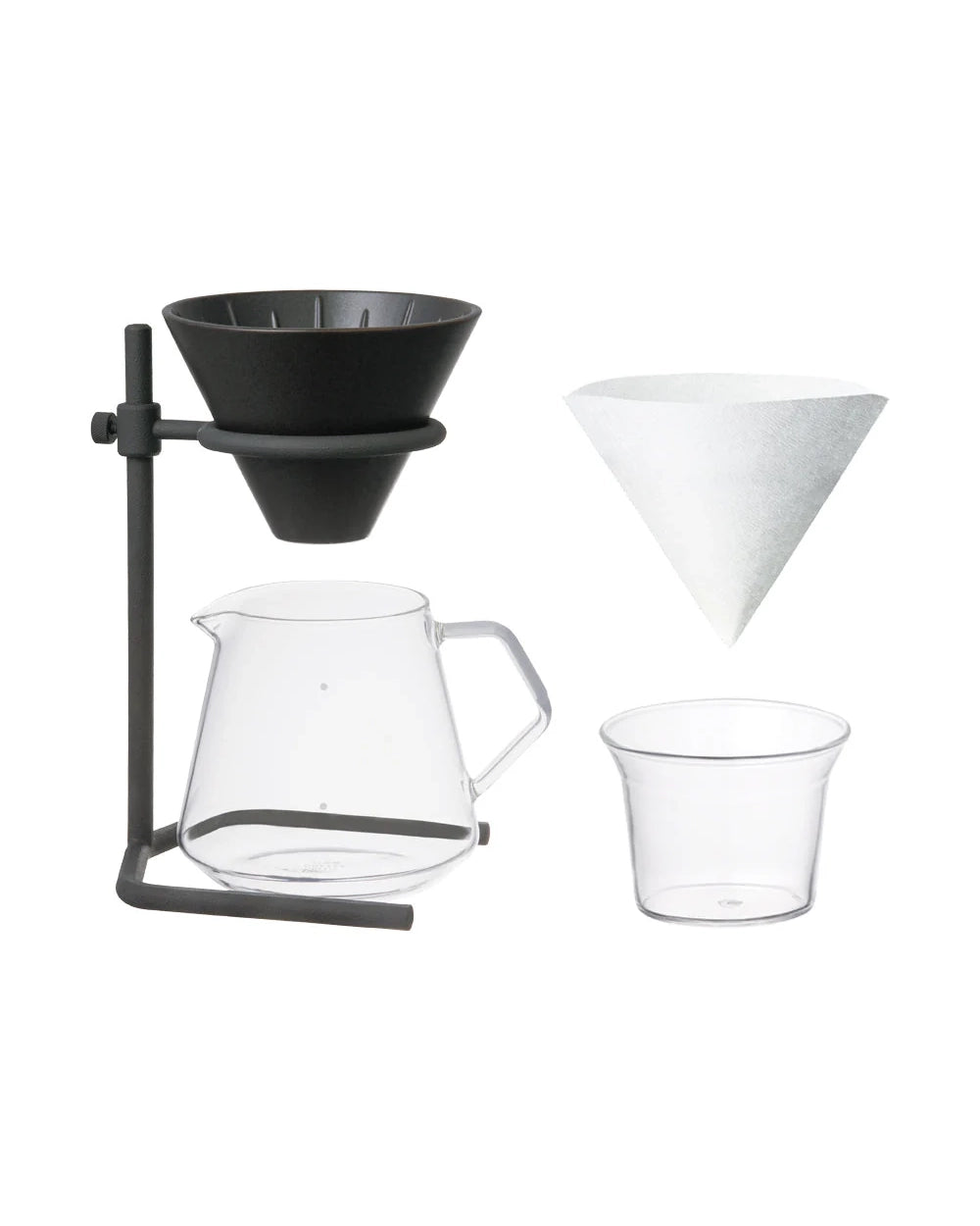 Kinto SCS-S04 Brewer Stand Set - Steel and Porcelain
