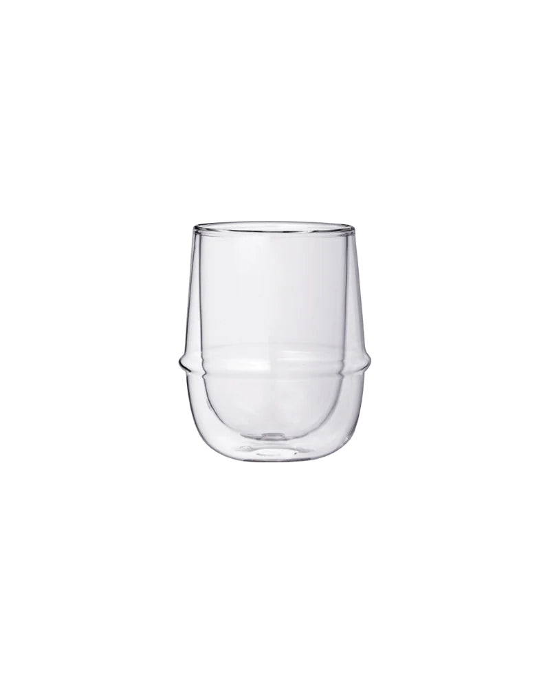 Kinto Kronos Double Wall Coffee Glass