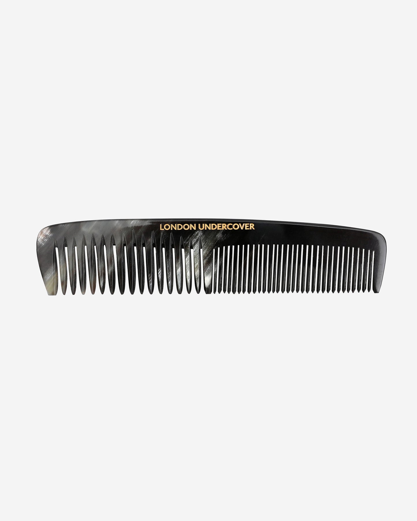 London Undercover 5" double tooth pocket comb - GOLD