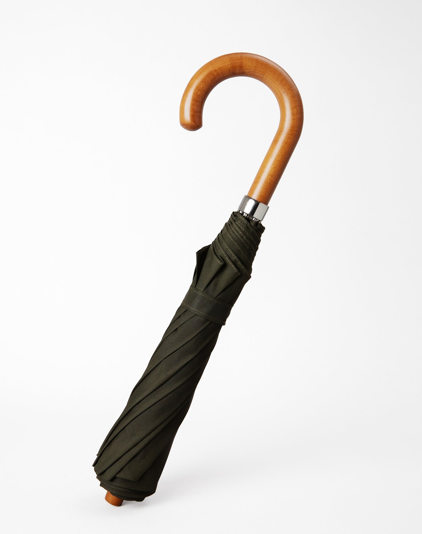 Olive Green Maple Telescopic Umbrella