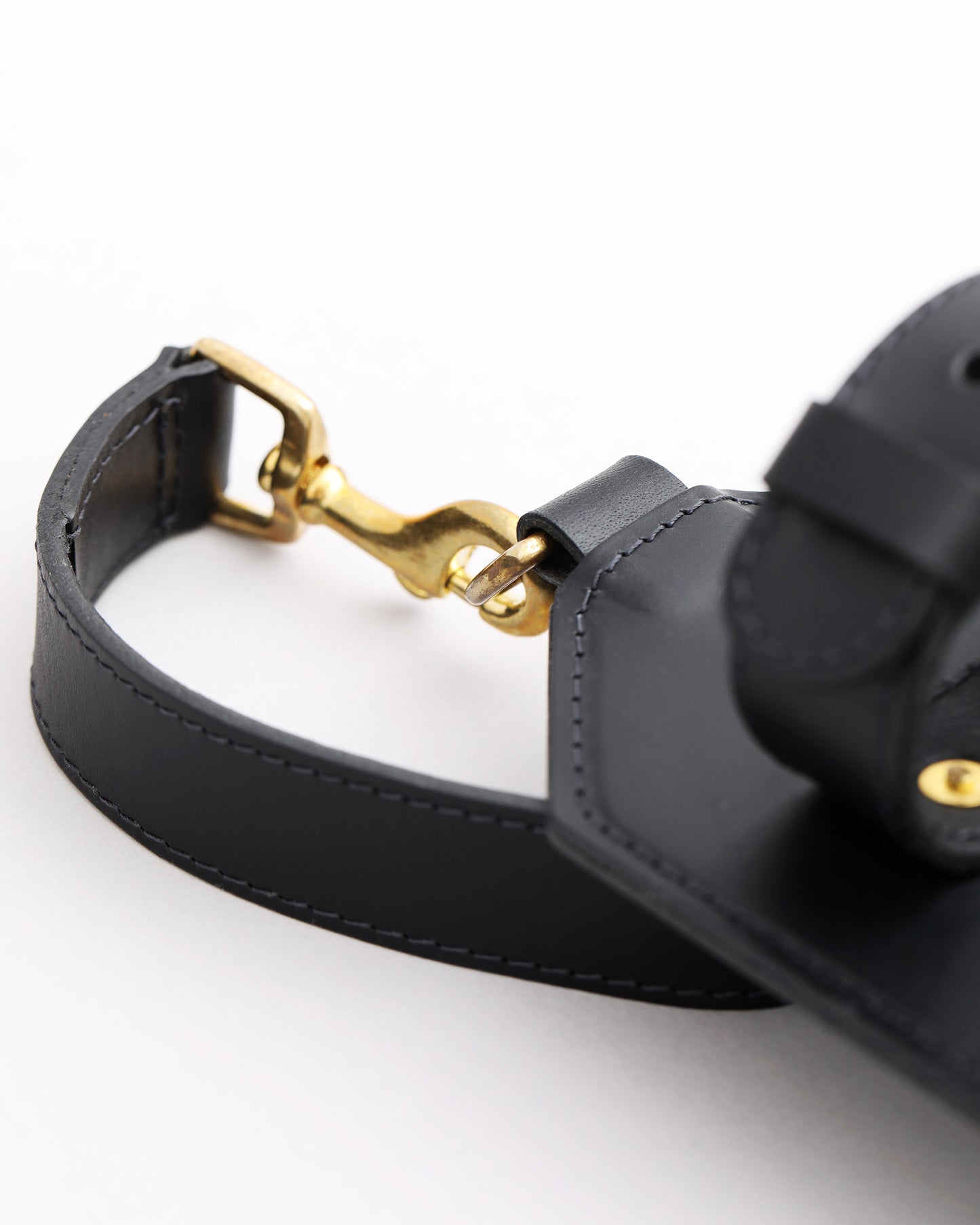 London Undercover Black Leather Umbrella Sling