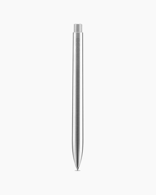 Ajoto Stainless Steel Natural Spun Rollerball Pen