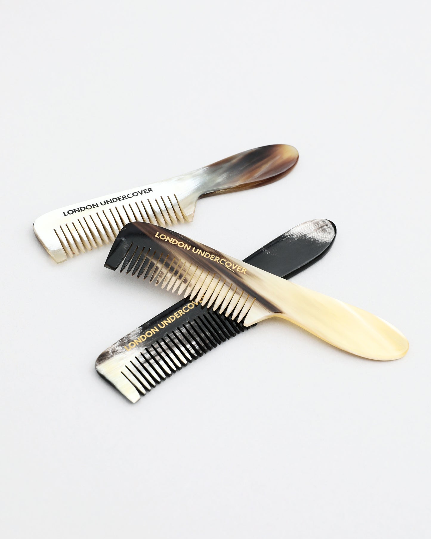 London Undercover 3 1/2" moustache comb - GOLD