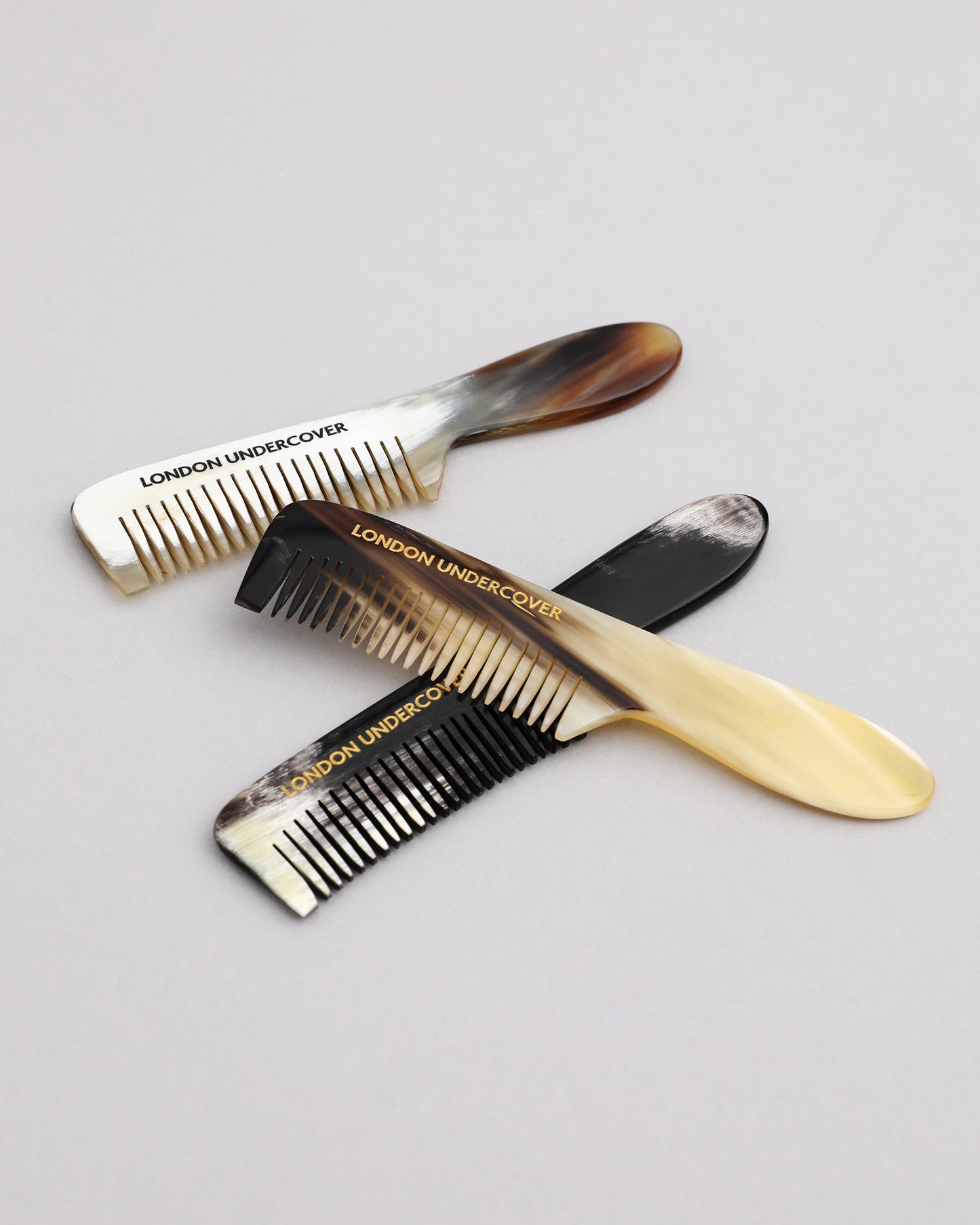 London Undercover 3 1/2" moustache comb - BLACK
