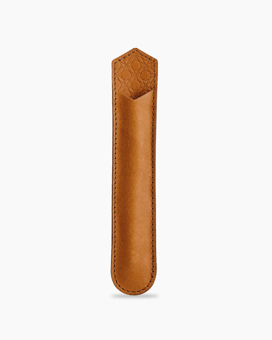 Ajoto Caramel leather pen pouch