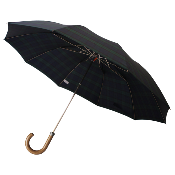Telescopic umbrella Maple Handle Black