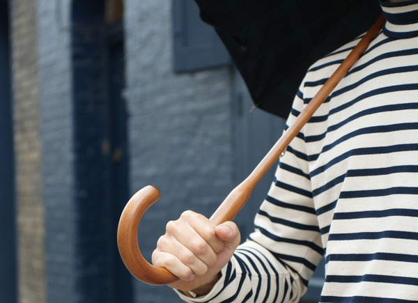 Contemporary, lightweight, double layer canopy. A full-length umbrella without the weight.