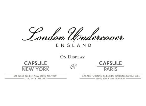 London Undercover at Capsule Show - New York & Paris