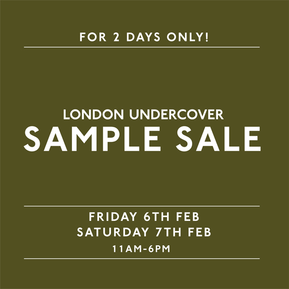 Sample Sale - This Friday & Saturday