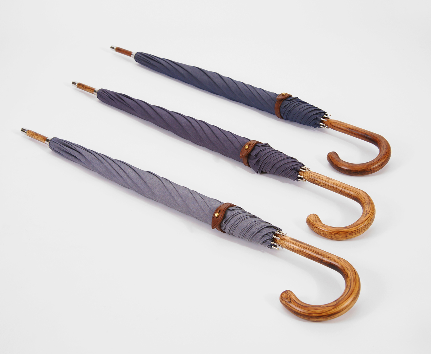 D-LUX Denim Solid Stick Umbrellas