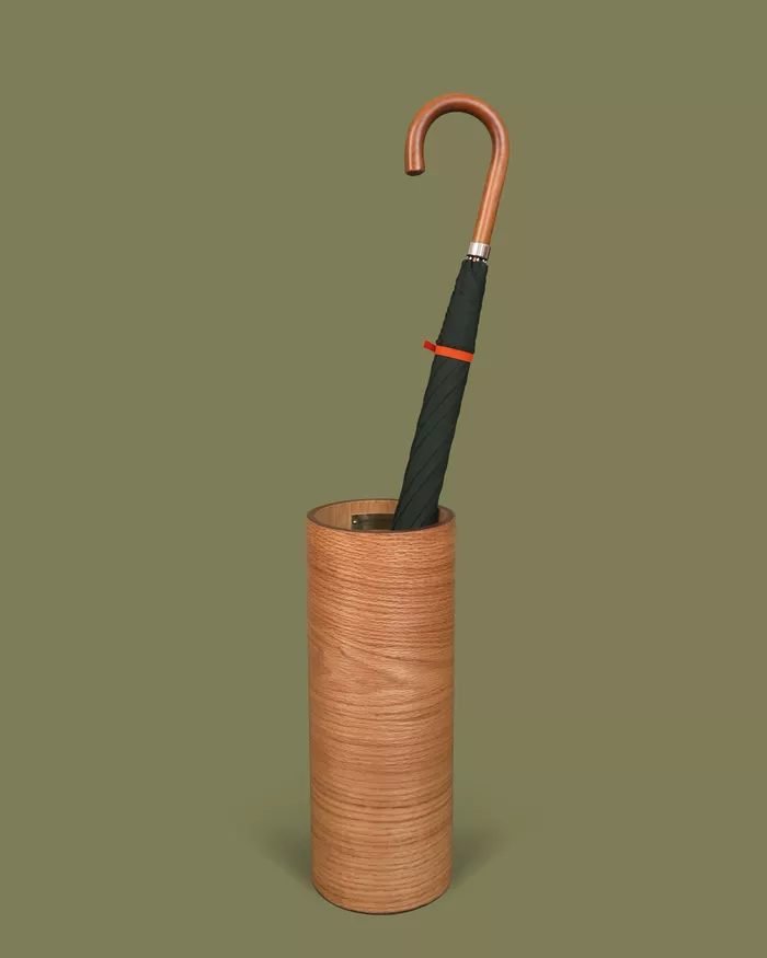 Oak umbrella stand made in england 1